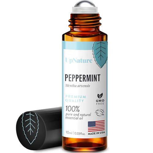 UpNature Peppermint Essential Oil Roll-On - Morning Nausea Relief, 100% Pure - 10ml