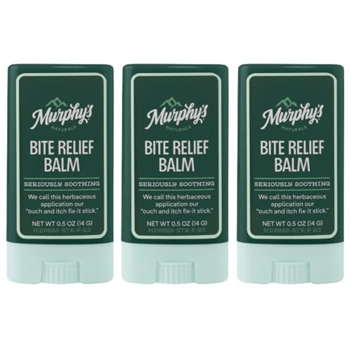 Murphy's Naturals Soothing Skin Balm Stick - Plant-Based Relief for Bug Bites, 3-Pack - 0.5oz