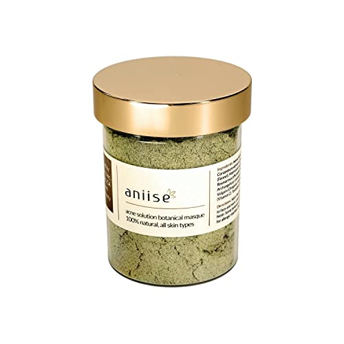 Aniise Botanical Face Mask - Acne Treatment, Natural Ingredients, 100% Chemical-Free - 3 oz