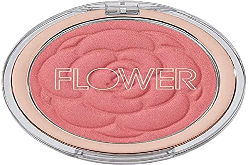 Flower Beauty Powder Blush - Smooth Application, Skin Enhancing, Soft Satin Finish - Warm Hibiscus