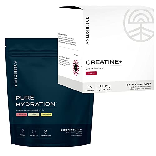 CYMBIOTIKA Creatine+ & Electrolyte Powder - Energy, Recovery, Keto-Friendly - 14 Packets