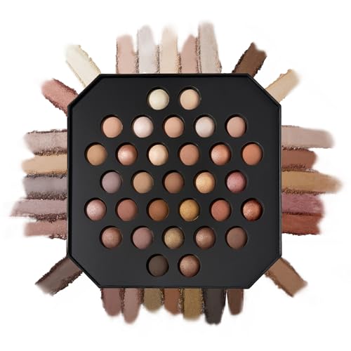 Laura Geller Baked Eyeshadow Palette - 31 Versatile Shades, Long-Lasting Color - Neutrals