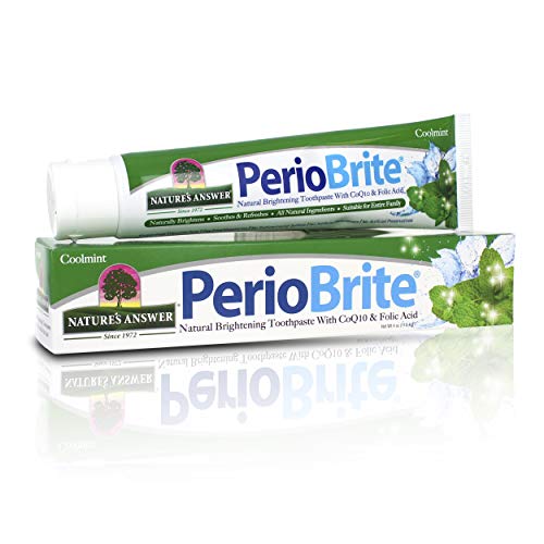 Nature's Answer Periobrite Toothpaste - Whitens Teeth, Freshens Breath, Fluoride-Free - 4oz