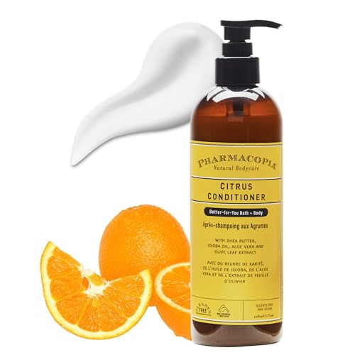 Pharmacopia Citrus Conditioner - Moisturizing, Vegan & Cruelty-Free with Shea Butter, 16 oz