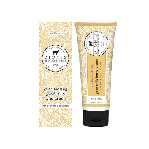 Dionis Goat Milk Hand Cream - Hydrating Formula, Cruelty-Free, Paraben-Free - 2oz