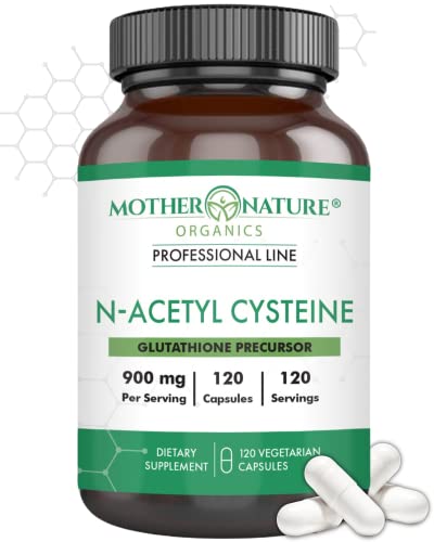 Premium N-Acetyl Cysteine (NAC) 900mg Capsules - Supports Liver & Immune Health - 120 Count