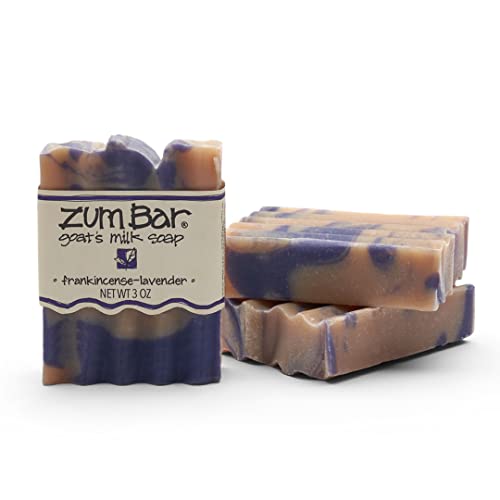 Zum Goat's Milk Soap - Hydrating Lavender & Frankincense, Cruelty-Free - 3 oz (3 Pack)