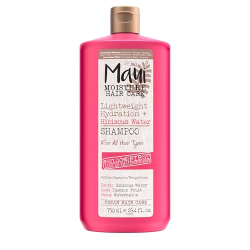 Maui Moisture Lightweight Hydration Shampoo - Moisturizing for Wavy & Curly Hair, 25.4oz