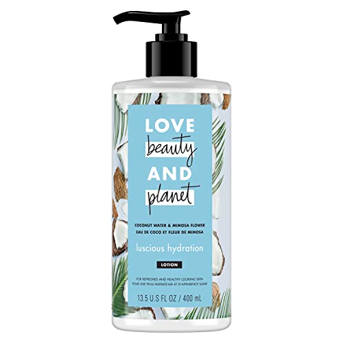 Love Beauty & Planet Body Lotion - 24-Hour Hydration, Coconut Water & Mimosa Flower - 13.5 oz