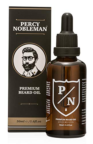 Percy Nobleman Premium Beard Oil - Prevents Itchiness, Luxurious Vanilla Scent - 1.69oz