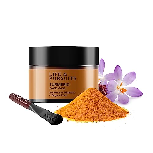 Life & Pursuits Turmeric Face Mask - Brightens, Deep Cleanses, Nourishes - 1.7 Fl Oz