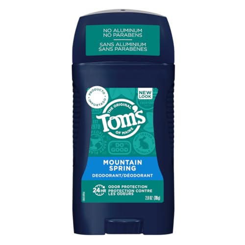 Tom's of Maine Natural Deodorant for Men - 24-Hour Odor Protection, Fresh Mountain Spring - 2.8oz