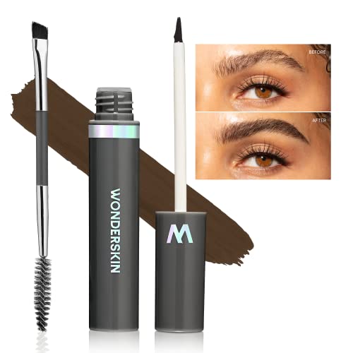 Wonderskin Dream Brow Gel - Long-Lasting, Keratin & Biotin Infused, Dark Brown - 0.35oz