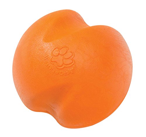 WEST PAW Zogoflex Jive Ball Dog Chew Toy - Durable, Floatable, Non-Toxic, Dishwasher Safe - 3.25"