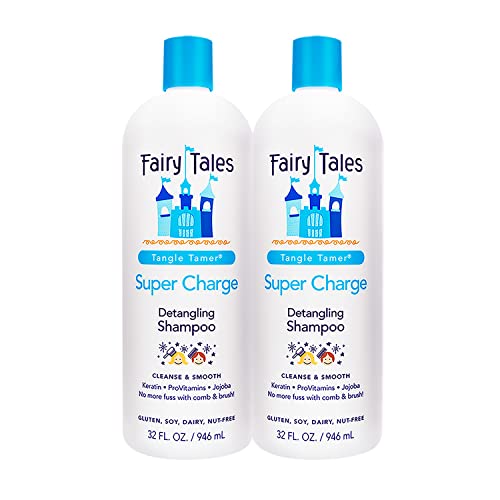 Fairy Tales Kids Shampoo & Body Wash - Detangles & Smooths, Paraben/Sulfate/Nut Free - 32oz (2 Pack)