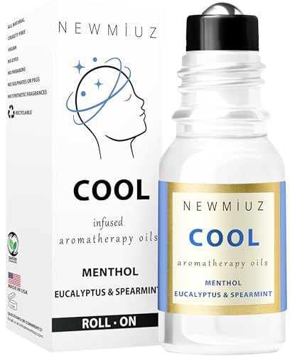 Cool Menthol Migraine Roll-On Stick - Natural Relief with Peppermint & Eucalyptus - 10ml