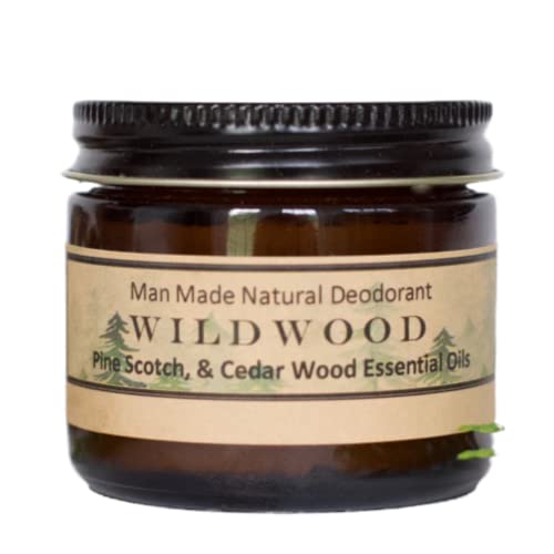 Little Flower Soap Co Deodorant Cream - Wildwood Pine & Cedar, Handmade with Care - 2oz