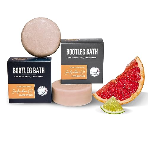 BOOTLEG BATH Hydrating Shampoo & Conditioner Bar - Deep Hydration, Vegan, 2.2oz