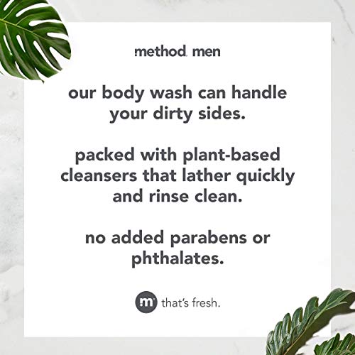 Method Men Body Wash - Biodegradable, Paraben & Phthalate Free, Fresh Glacier Scent - 28oz