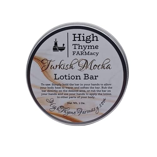 High Thyme FARMacy Turkish Mocha Lotion Bar - Hydrating, Waterless & Travel-Friendly - 1.5oz