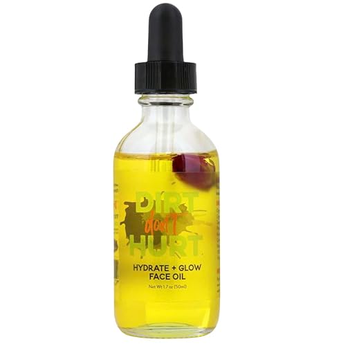 Dirt Don't Hurt Face Oil - Hydrate & Nourish Dry Skin, Even Tone, Vegan, 1.7oz