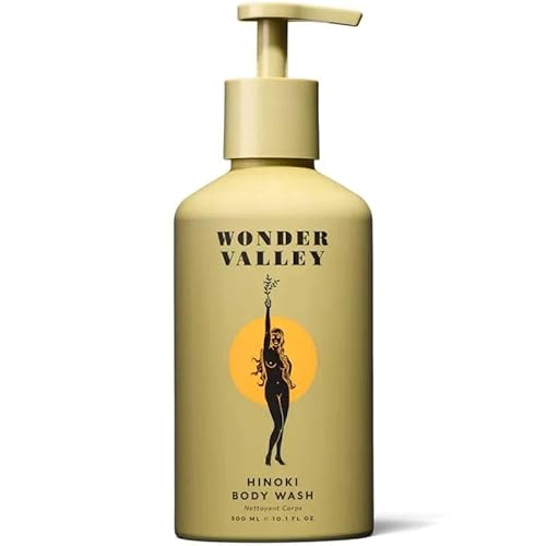 WONDER VALLEY Hinoki Body Cleansing Gel - Invigorating Lather, Vegan & Pregnancy-Safe - 12oz