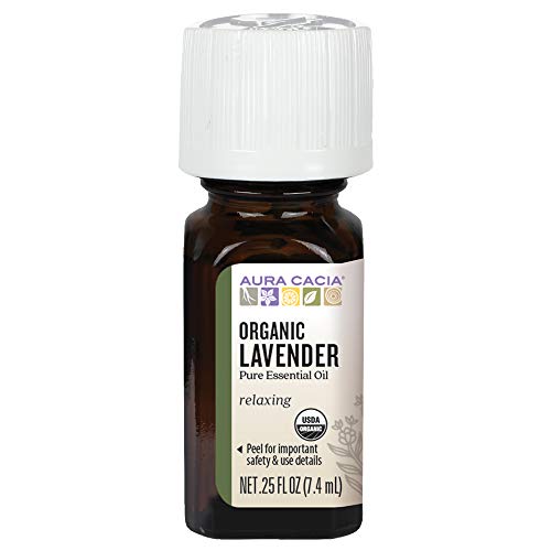 Aura Cacia Lavender Essential Oil - Relaxation & Calm, Organic Bulgarian - 0.25 fl. oz.