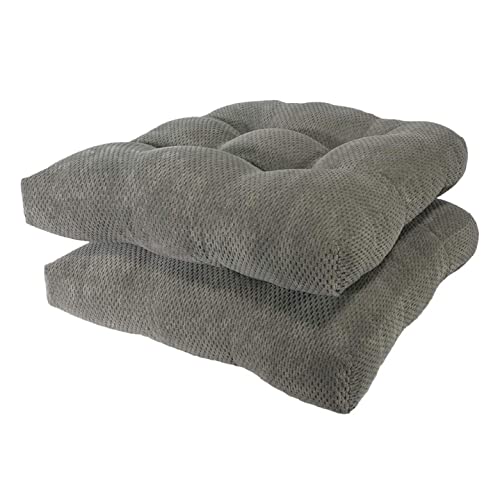 Arlee Chair Cushions - Soft Memory Foam, Non-Skid, Durable for Dining & Patio - 15.5"x15.5"