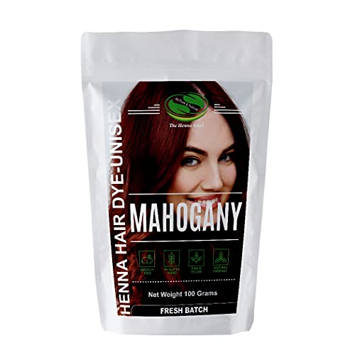 The Henna Guys MAHOGANY Hair Dye - 100% Natural, Cruelty-Free, Vegan - 100g Pack