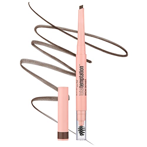 Maybelline Eyebrow Definer Pencil - Defines & Shapes, Waterproof - Medium Brown, 1 Count