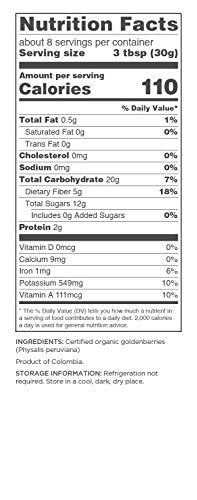 Navitas Organics Goldenberries - Naturally Low Sugar Superfood, USDA Organic - 8oz Bags (Pack of 2)