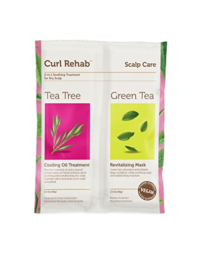 Curl Rehab Scalp Treatment - Nourishing Relief for Dry Scalp, Vegan & Biodegradable - 4 Uses