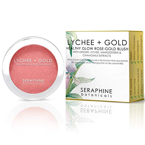 Seraphine Botanicals Rose-Gold Blush - Hydrating, 100% Vegan, Hypoallergenic - 3.5g