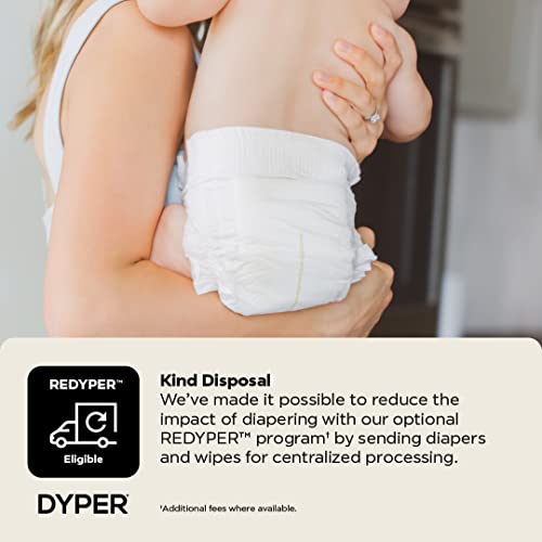 DYPER Baby Diapers Size 3 - Plant-Based, Hypoallergenic for Sensitive Skin - 168 Count