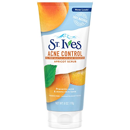 St. Ives Acne Control Face Scrub - Deep Cleansing with 2% Salicylic Acid, Apricot - 6oz (Pack of 6)