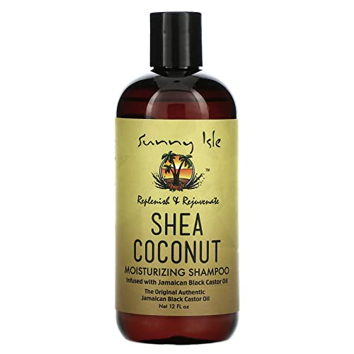 Sunny Isle Shea Coconut Shampoo & Conditioner - Hydrating for Curly Hair, Nourishing - 12oz