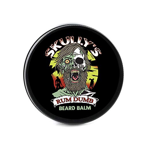 Skully's Beard Oil Rum Dumb Beard Balm - Deep Conditioning, Medium Hold, Bay Rum Scent - 2oz