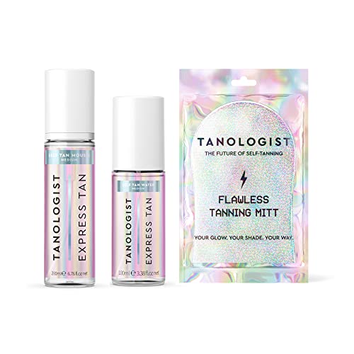 Tanologist Self Tanner Bundle - Hydrating Tanning Mousse & Water, Dermatologist Approved - Medium