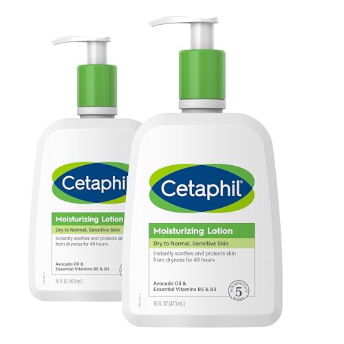 Cetaphil Body Lotion - 48-Hour Hydration, Hypoallergenic Formula for Sensitive Skin - 2 Pack 16oz