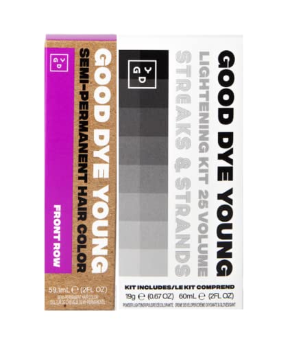 Good Dye Young Neon Purple Hair Dye - Mood-Lifting Essential Oils, UV Protection - 2 oz