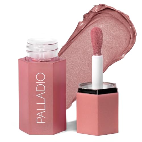 Palladio Liquid Blush - Buildable Color, Nourishing Formula, 100% Vegan - Dainty 0.35oz