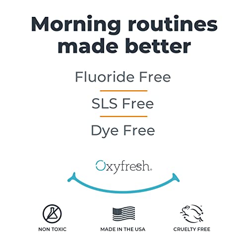 Oxyfresh Toothpaste - Fresh Breath & Clean Teeth, Natural Oils & Xylitol, Fluoride Free - 5oz