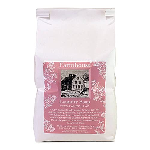 Sweet Grass Farm Laundry Soap - Natural Cleaning Power, Cruelty-Free, Lilac Scent - 4lb