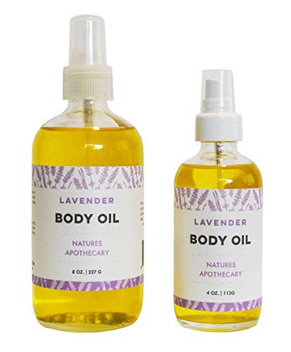 DAYSPA Lavender Body Oil - Ultra-Moisturizing, Hypoallergenic, All-Natural - 8oz