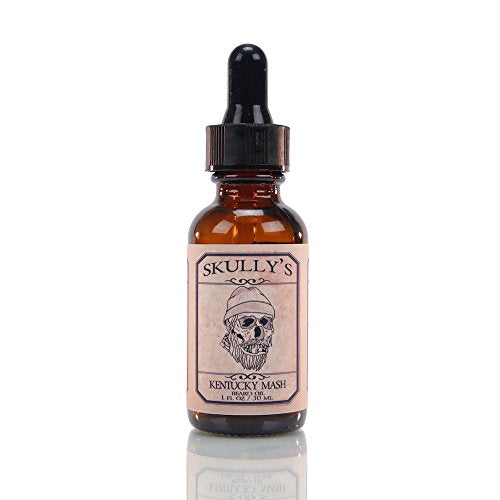 Skully's Kentucky Mash Beard Oil - Promotes Growth, Softens & Hydrates - Sandalwood Spice, 1oz