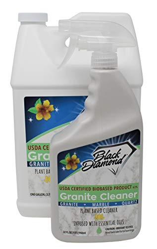 Black Diamond Stoneworks All Purpose Cleaner - Streak-Free, Safe for Granite & Quartz - 1 Quart