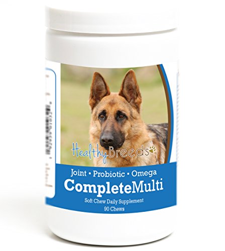 Healthy Breeds Dog Supplement - Multi-Vitamin for Joints, Skin & Digestion - 90 Soft Chews