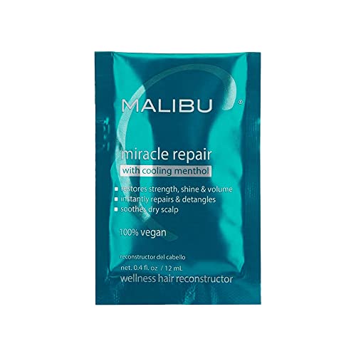 Malibu C Miracle Repair Hair Mask - Nourishing Treatment for Damaged Strands, 1 Packet