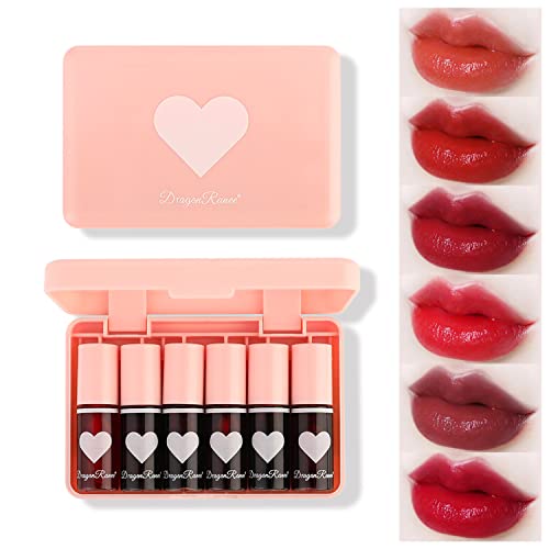 Eakroo Lip & Cheek Stain - Hydrating, Waterproof, Multi-Use Tint, Vivid Colors - 6 Mini Shades