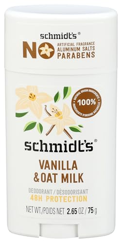 Schmidt's Sensitive Deodorant - Vanilla & Oat Milk, Certified Organic - 2.65 oz